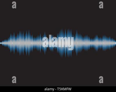 Vector illustration. Abstract background sound wave light Stock Vector
