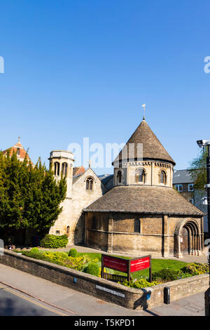 The Anglican Church of the Holy Sepulchre, the Round Church, University town of Cambridge, Cambridgeshire, England Stock Photo