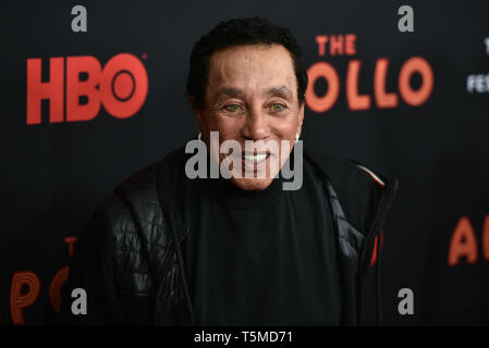 'The Apollo' film premiere, Arrivals, Tribeca Film Festival opening night, New York, USA - 24 Apr 2019- Smokey Robinson Stock Photo