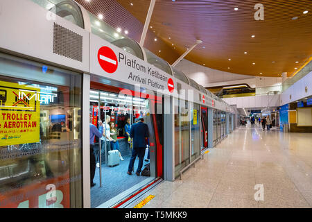 Kuala Lumpur, Malaysia - May 11 2018: Kuala Lumpur International Airport  is Malaysia's main international airport and one of the major airports in So Stock Photo