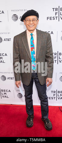 New York, NY, USA - April 25, 2019: Glenn Kubota attends the 'Standing Up, Falling Down' premiere during 2019 Tribeca Film Festival at SVA Theater, Ma Stock Photo