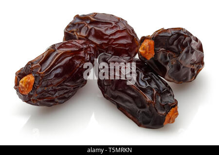 Dried date fruit isolated on white background Stock Photo