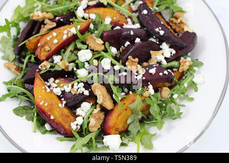 Wild-caught sockeye salmon fillets on a white background Stock Photo