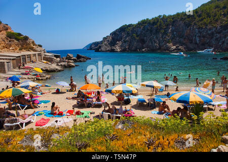 Caló d´en Serra Beach. Sant Joan de Labritja. Ibiza. Balearic Islands. Spain. Stock Photo