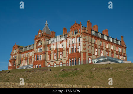 The Headland Hotel, Headland Road, Newquay, Cornwall Stock Photo