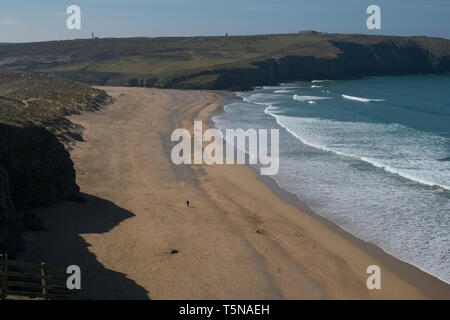 Holywell Bay, Cornwall, England Stock Photo