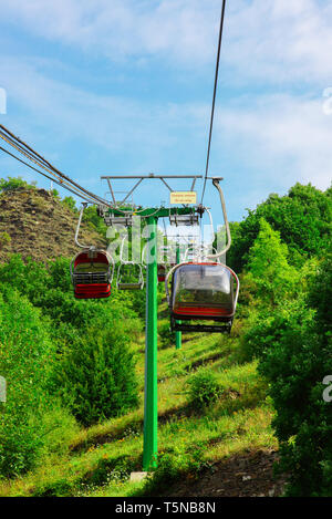 Cable  railway in Cochem on the Moselle Stock Photo