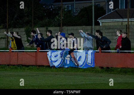 Afan Lido v Port Talbot Town in WFL Division One at Marstons Stadium. Lewis Mitchel/PTT. Stock Photo