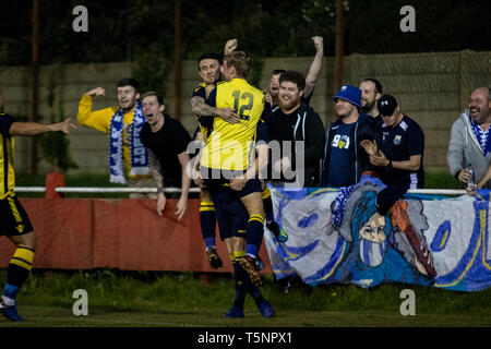 Afan Lido v Port Talbot Town in WFL Division One at Marstons Stadium. Lewis Mitchel/PTT. Stock Photo