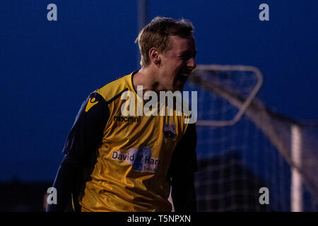 Afan Lido v Port Talbot Town in WFL Division One at Marstons Stadium. Lewis Mitchel/PTT. Stock Photo