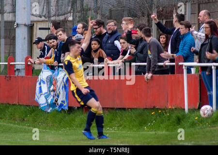 Afan Lido v Port Talbot Town in WFL Division One at Marstons Stadium. Lewis Mitchel/PTT. Stock Photo