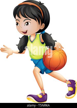 Girl playing basketball design Stock Vector Image & Art - Alamy