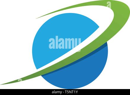 globe ilustration logo vector template - Vector Stock Vector
