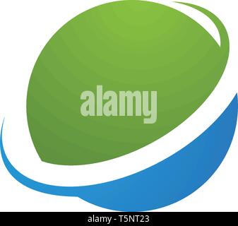 globe ilustration logo vector template - Vector Stock Vector