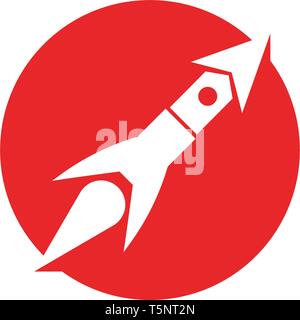 Rocket ilustration logo vector icon template - Vector Stock Vector