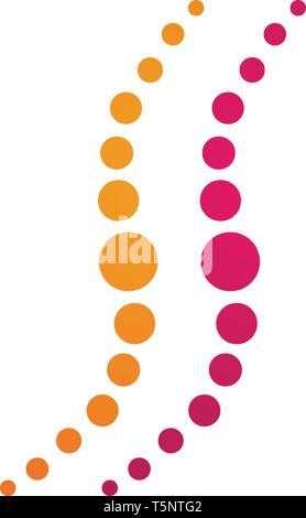 vortex circle logo and symbols template icons Stock Vector