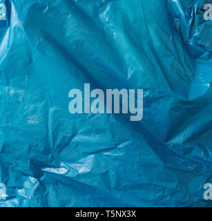 Crumpled plastic bag texture, plastic waste for recycled Stock Photo