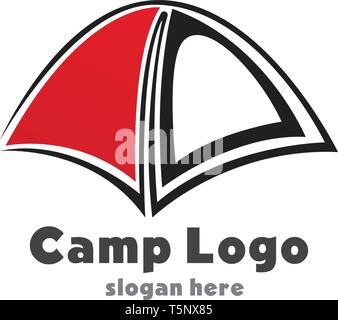 camp logo and symbol vector eps 10 Stock Vector