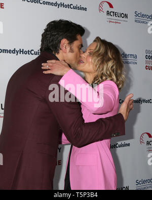 April 25, 2019 - Beverly Hills, CA, USA - LOS ANGELES - APR 25:  John Stamos, Candace Cameron Bure at the Cool Comedy, Hot Cuisine 2019 at the Beverly Wilshire Hotel on April 25, 2019 in Beverly Hills, CA (Credit Image: © Kay Blake/ZUMA Wire) Stock Photo