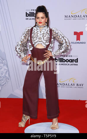 April 25, 2019 - Las Vegas, NV, U.S. - 25 April 2019 - Las Vegas, NV - Rosalia. 2019 Billboard Latin Music Awards Red Carpet Arrivals at Mandalay Bay Casino Resort.  Photo Credit: MJT/AdMedia (Credit Image: © Mjt/AdMedia via ZUMA Wire) Stock Photo