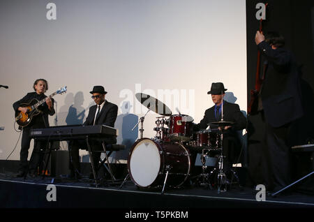 Beverly Hills, California, USA. 25th Apr, 2019. Beverly Hills, California, USA. 25th Apr, 2019. Bunny Brunel, Band, arrives at 2019 Artemis Awards Gala Inside, at ArcLight Hollywood in Beverly Hills California on April 25, 2019 Credit: Faye Sadou/MediaPunch Credit: MediaPunch Inc/Alamy Live News Stock Photo