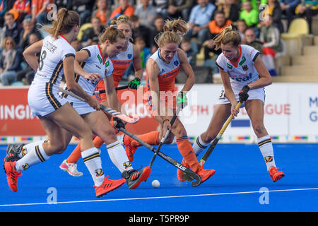 MOENCHENGLADBACH, 26-04-2019, Hockey Pro League 2019 Women. Venue: Hockeypark. Lauren Stam during the game Germany vs Netherlands. Stock Photo