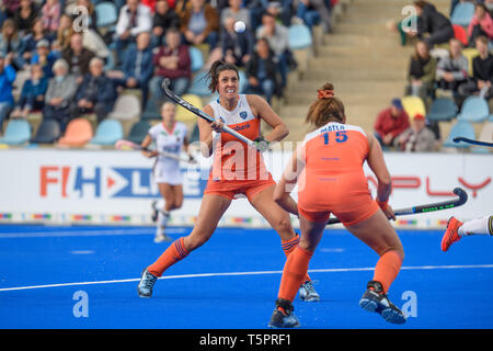 MOENCHENGLADBACH, 26-04-2019, Hockey Pro League 2019 Women. Venue: Hockeypark. Malou Pheninckx during the game Germany vs Netherlands. Stock Photo