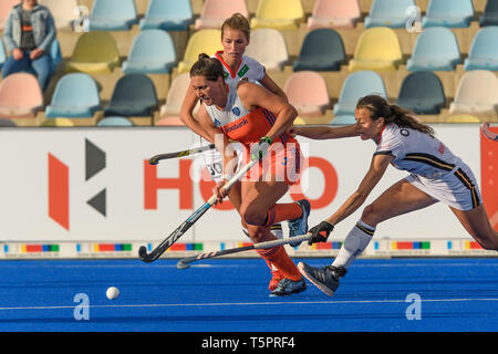 MOENCHENGLADBACH, 26-04-2019, Hockey Pro League 2019 Women. Venue: Hockeypark. Malou Pheninckx during the game Germany vs Netherlands. Stock Photo