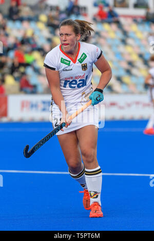 MOENCHENGLADBACH, 26-04-2019, Hockey Pro League 2019 Women. Venue: Hockeypark. Rebecca Grote during the game Germany vs Netherlands. Stock Photo