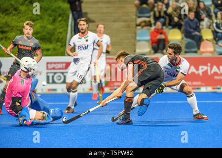 MOENCHENGLADBACH, 26-04-2019, Hockey Pro League 2019 Men. Venue: Hockeypark. Jelle Galema during the game Germany vs Netherlands. Stock Photo