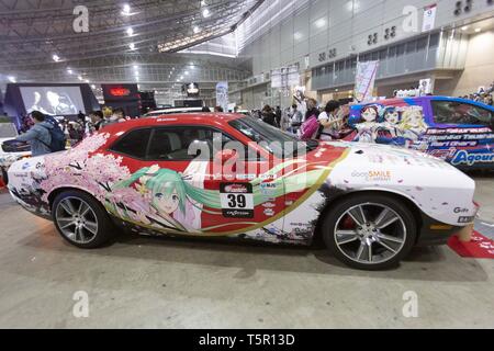 Itasha  Anime Car Show  San Japan  Powered By V1Tech