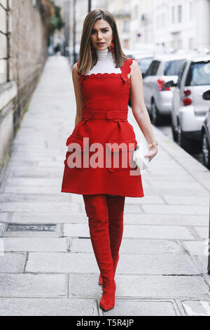 Paris, France - March 5, 2019: Street Style Outfit - Camila Coelho Before A  Fashion Show During Paris Fashion Week - PFWFW19 Stock Photo, Picture and  Royalty Free Image. Image 134700144.