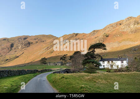 Beda Fell from Christy Bridge, Martindale, Lake District, Cumbria, UK Stock Photo
