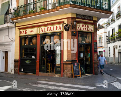 Bar Alfalfa,Seville, Andalusia,Spain,Europe Stock Photo