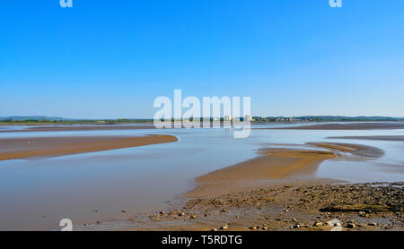 River Severn estuary, sandbanks at low tide, looking from near Lydney down river