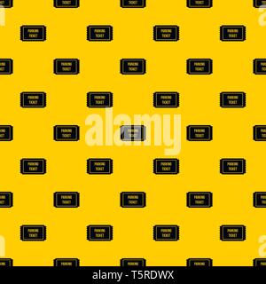 Parking ticket pattern vector Stock Vector