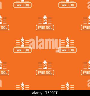 Paint spray pattern vector orange Stock Vector