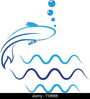 carp koi design on white background. Animal. Fish Icon. Underwater. Easy editable layered vector illustration Stock Vector