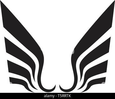 Wing falcon bird logo eps10 Stock Vector