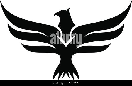 Wing falcon bird logo eps10 Stock Vector