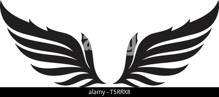 Wing falcon bird logo eps10 Stock Vector