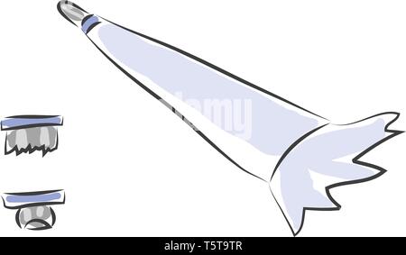 Simple cream tube vector illustrartion on white background. Stock Vector