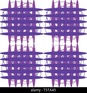 A series of horizontal and vertical lines passing through each other forming a pattern vector color drawing or illustration Stock Vector