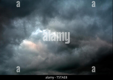 Stromy, ominus Cumulonimbus clouds with an ominus look Stock Photo