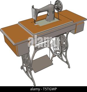 Singer Sewing Machine Vector Stock Vector Image & Art - Alamy