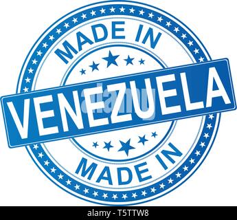 made in venezuela Vector grungy web rubber stamp Stock Vector