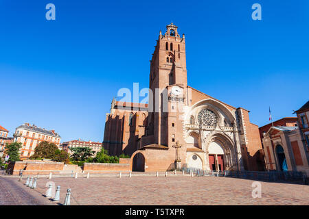 Toulouse Cathedral or Cathedrale Saint Etienne is a Roman Catholic church in Toulouse city in France Stock Photo