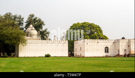 The Pearl Mosque Moti Masjid of the Red Fort complex in Delhi Northern India Stock Photo