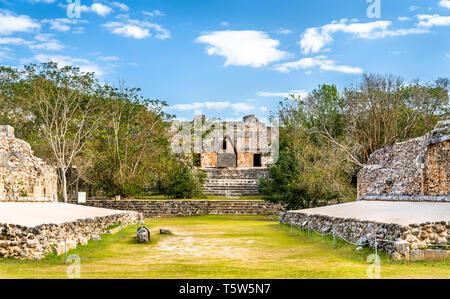 Uxmal, an ancient Maya city of the classical period in present-day Mexico Stock Photo