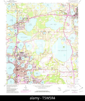 Winter Haven, Florida, map 1959, 1:24000, United States of America by ...